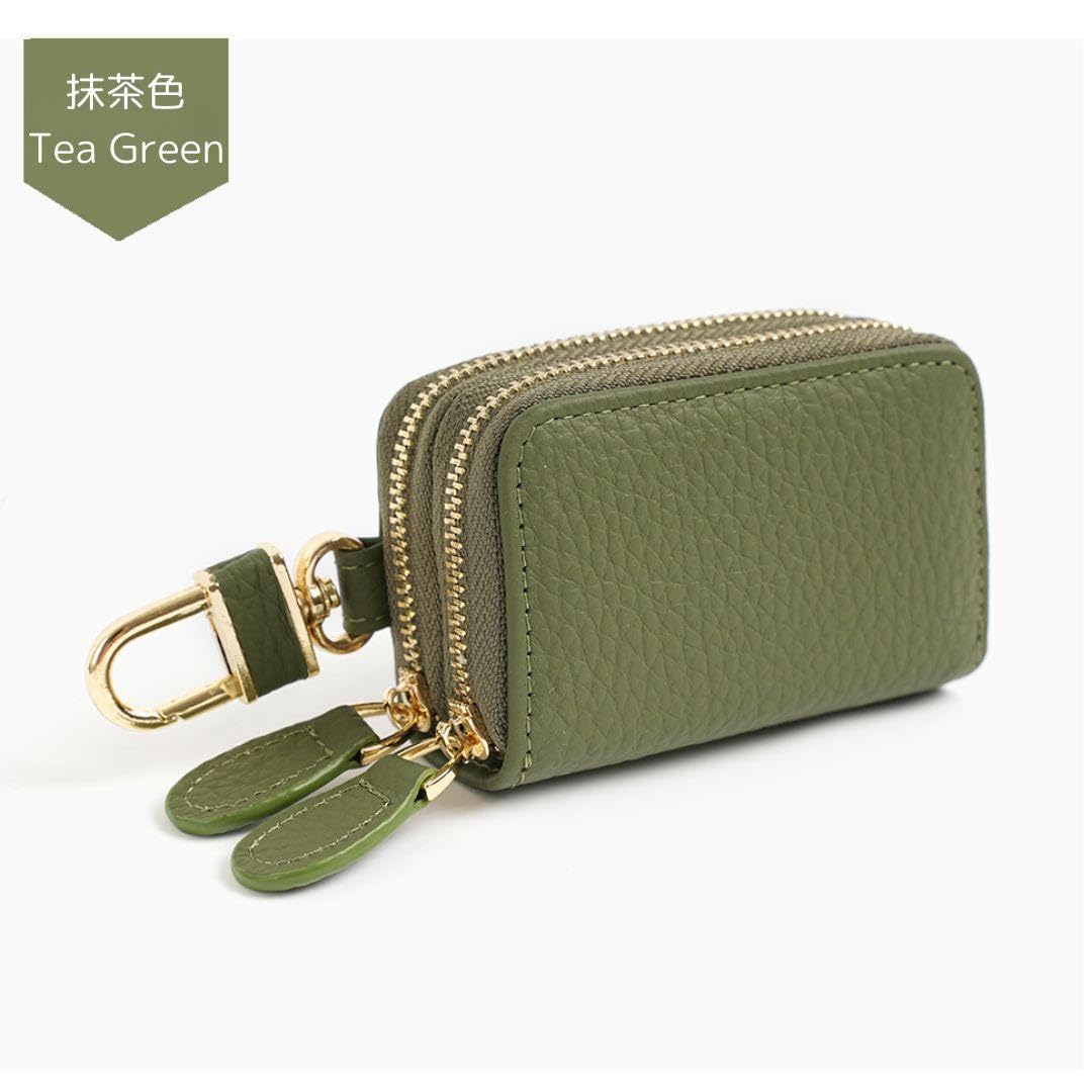Amazon.co.jp: スマートキーケース 本革レザー 2個収納 抹茶緑 a100_j1